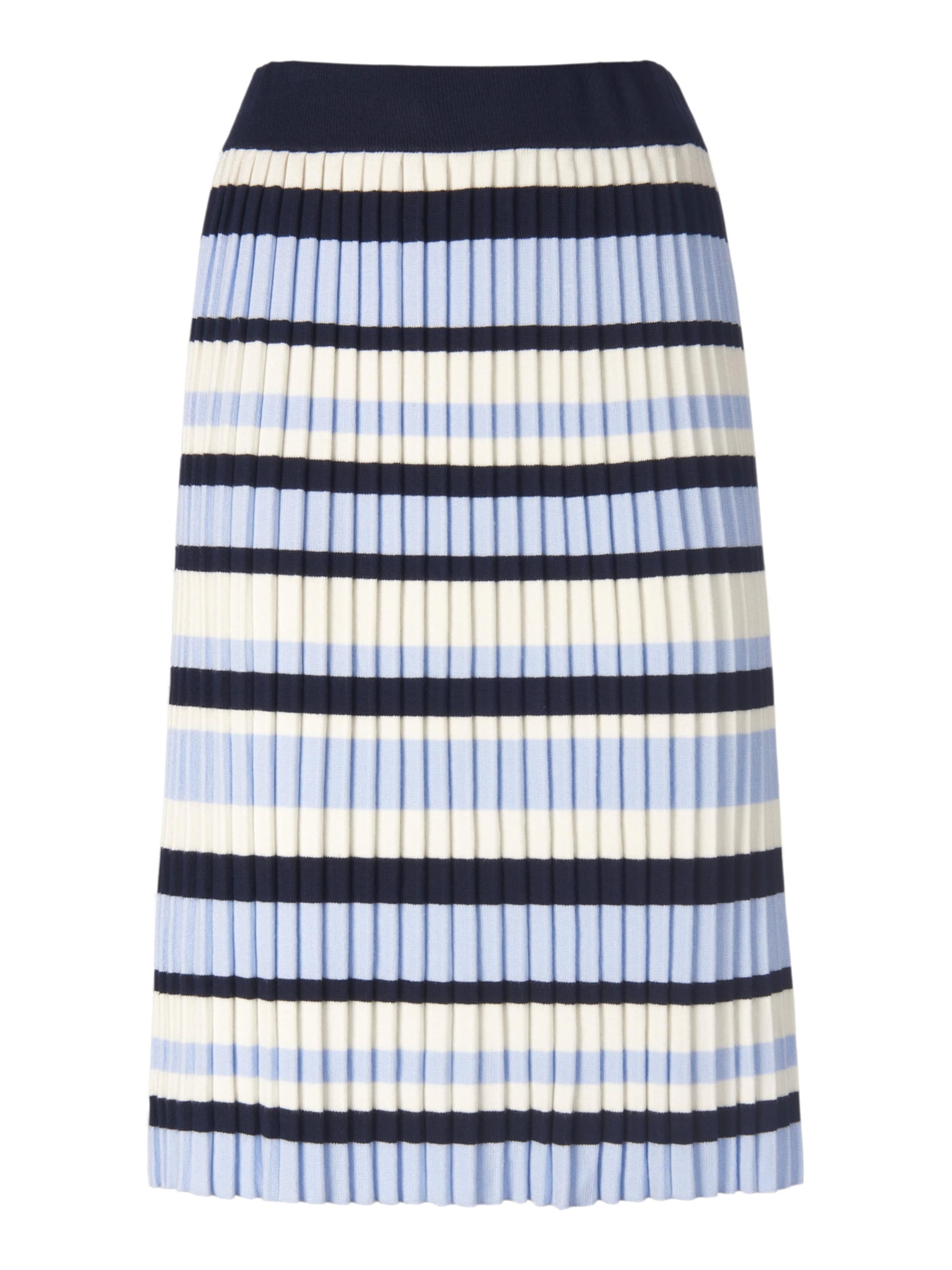 MADELEINE Strickrock in marine / himmelblau / wollweiß, Produktansicht