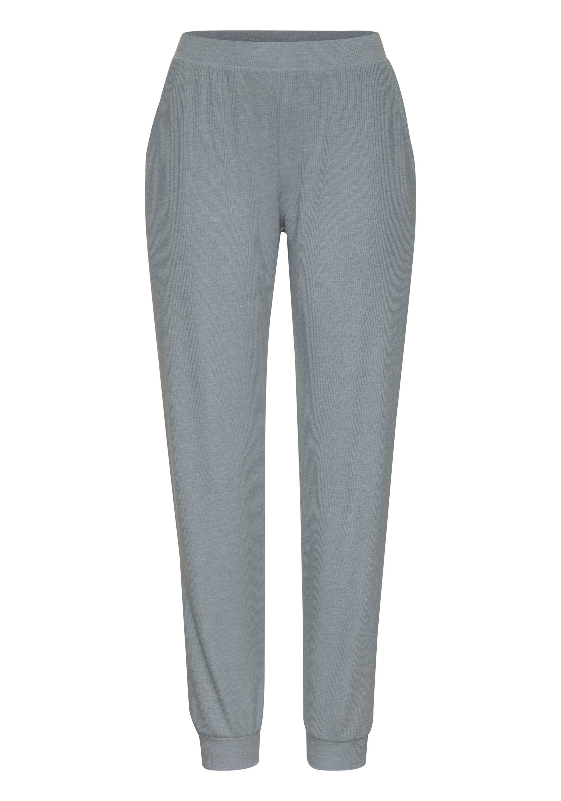 VIVANCE Pyjamahose in Grau: Vorderseite