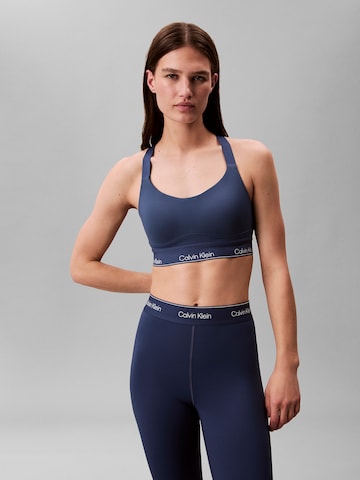 Calvin Klein Sport Sport-BH in Blau: Vorderseite