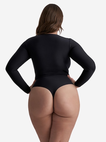 Body modelant 'Bodysuit Long Sleeve' Bye Bra en noir