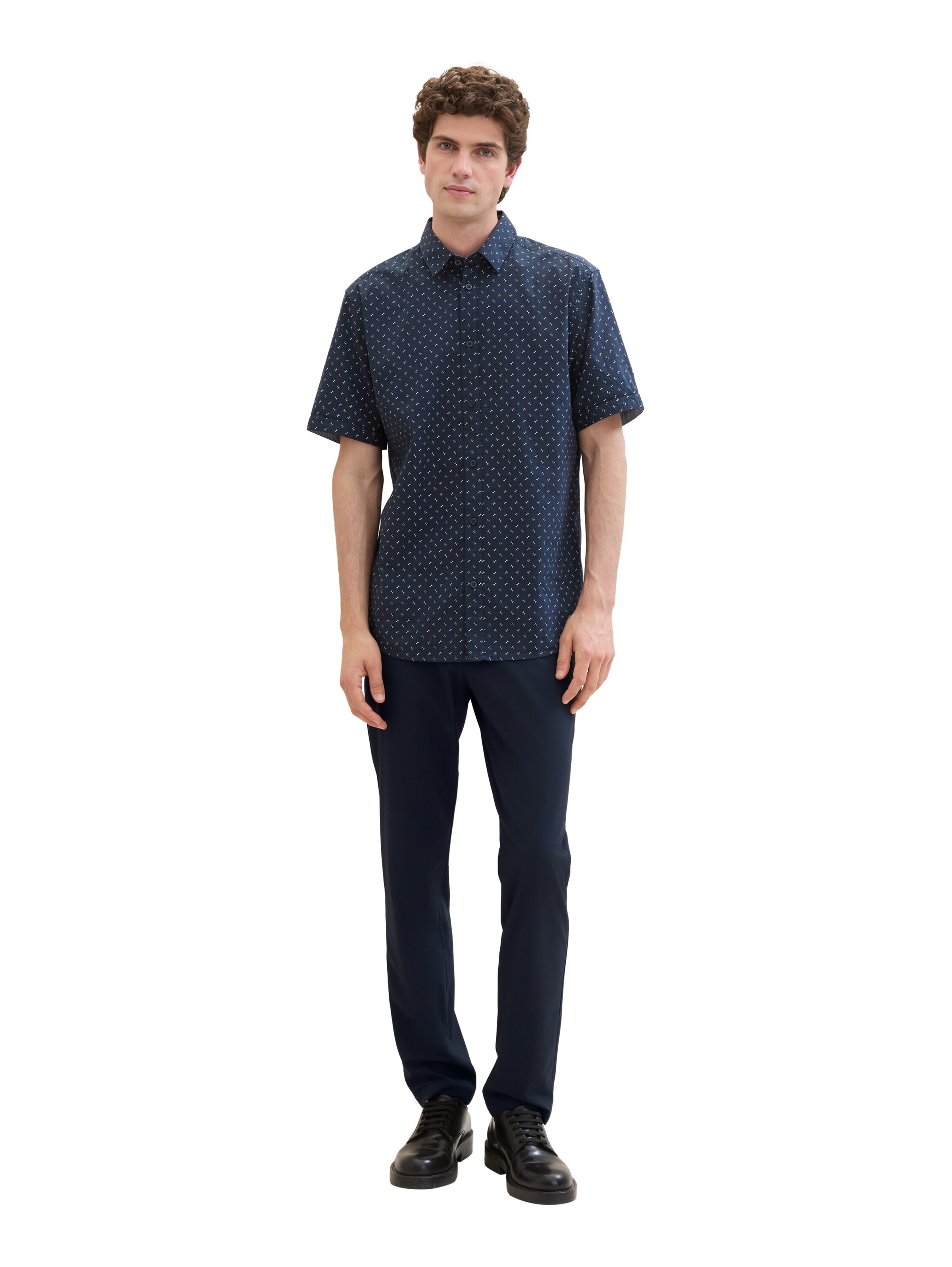 Coupe regular Chemise TOM TAILOR en bleu