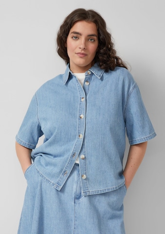 s.Oliver Blouse in Blauw: voorkant