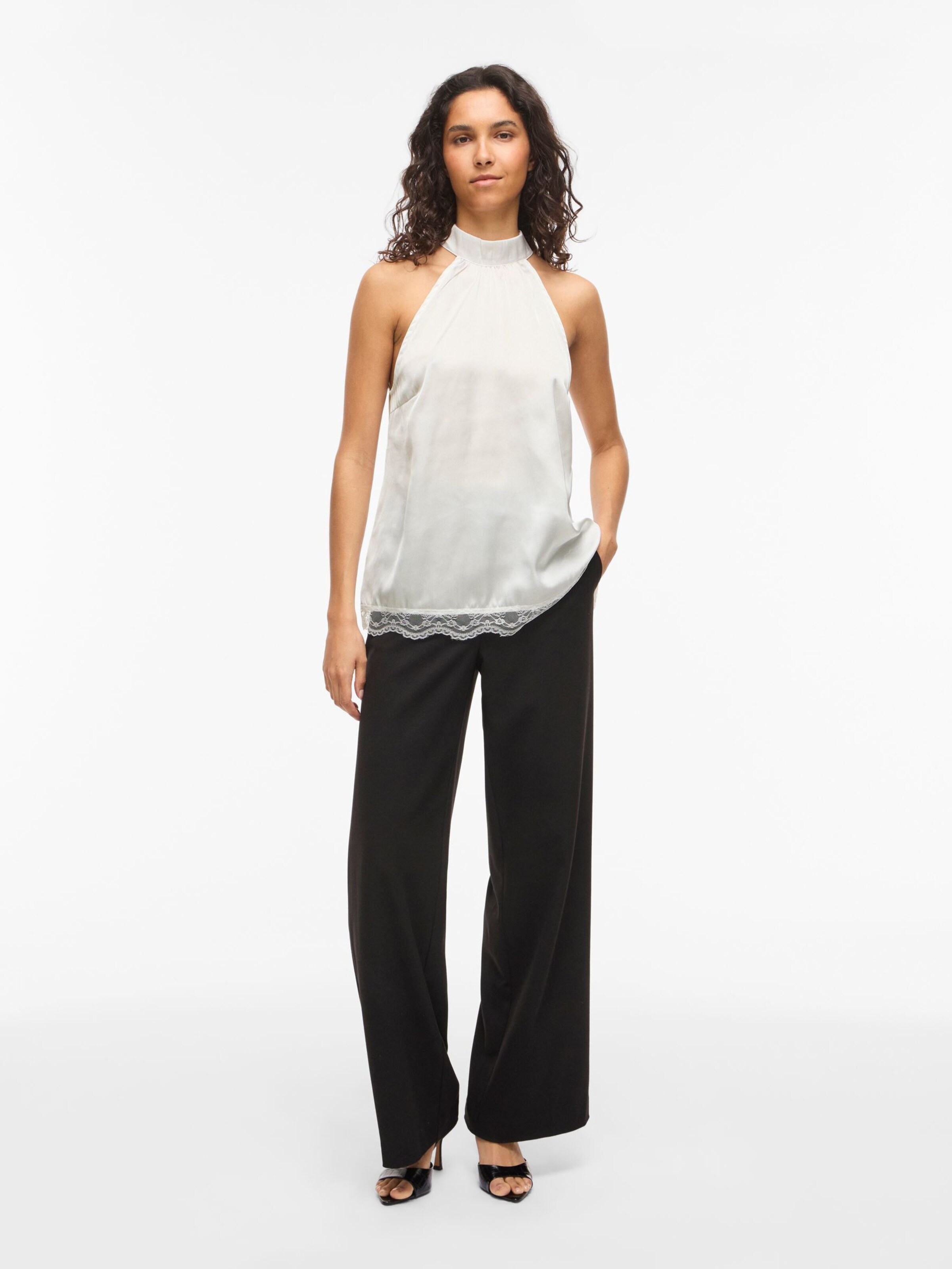 Top 'VISofie' di VILA in bianco