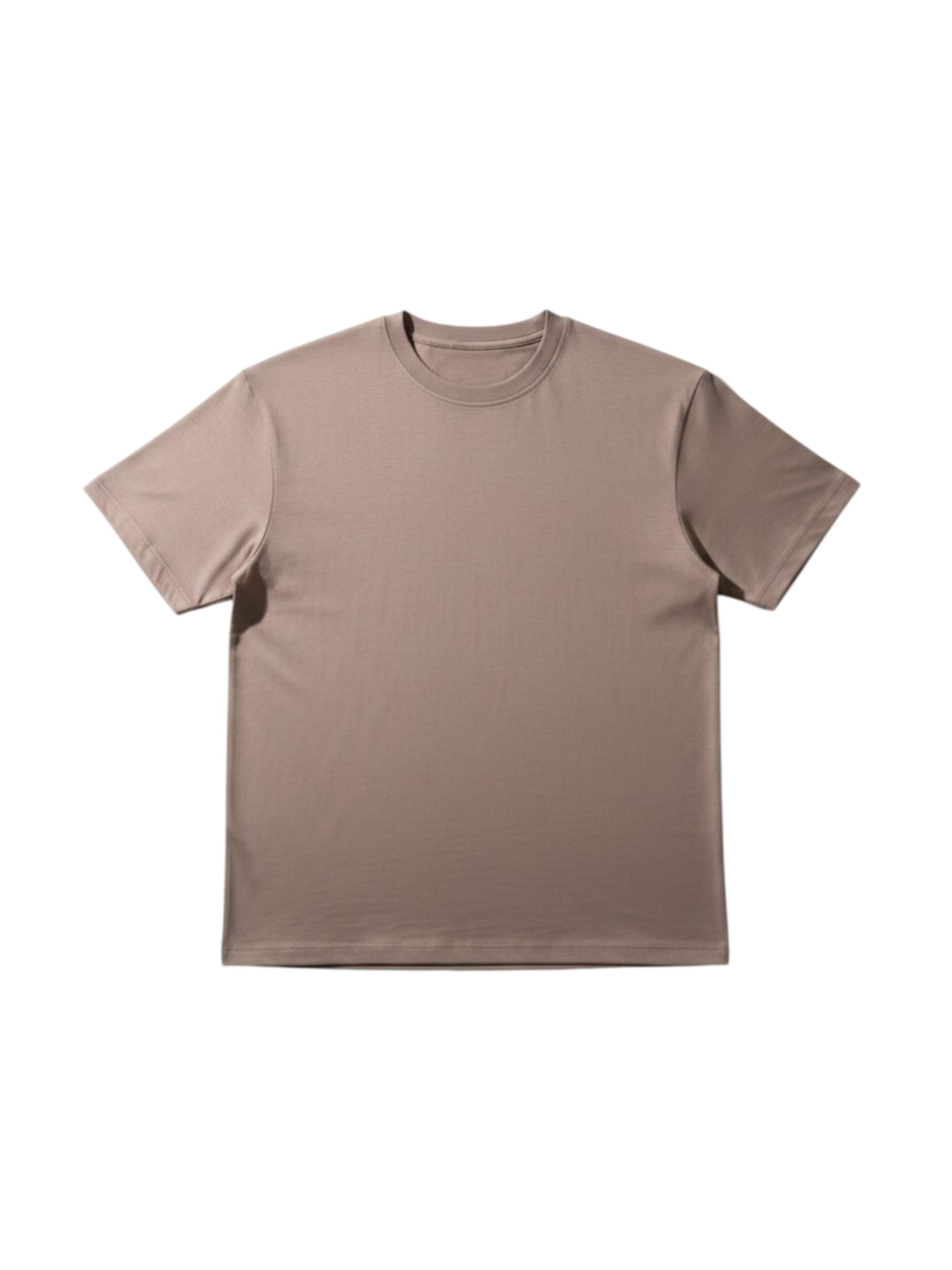 Kleidermafia - Camiseta 'Loose Fit Basic T-shirt - Camel' en beige: frente