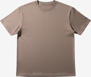 Kleidermafia Paita 'Loose Fit Basic T-shirt - Camel' värissä beige: etupuoli
