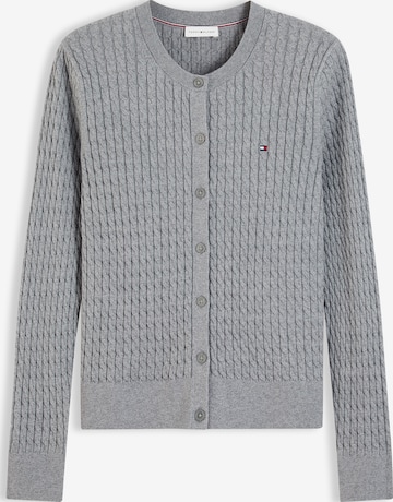 TOMMY HILFIGER Knit Cardigan in Grey: front