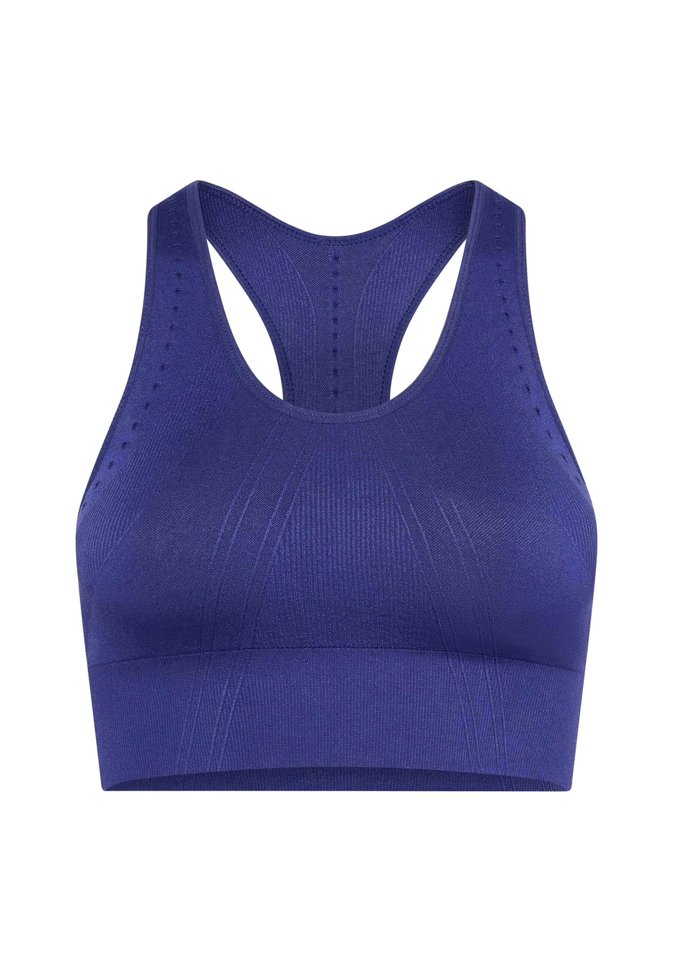 Born Living Yoga Bralette Sports top 'Zina' in Blue: front