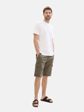 TOM TAILOR Regular Cargo Pants in Green