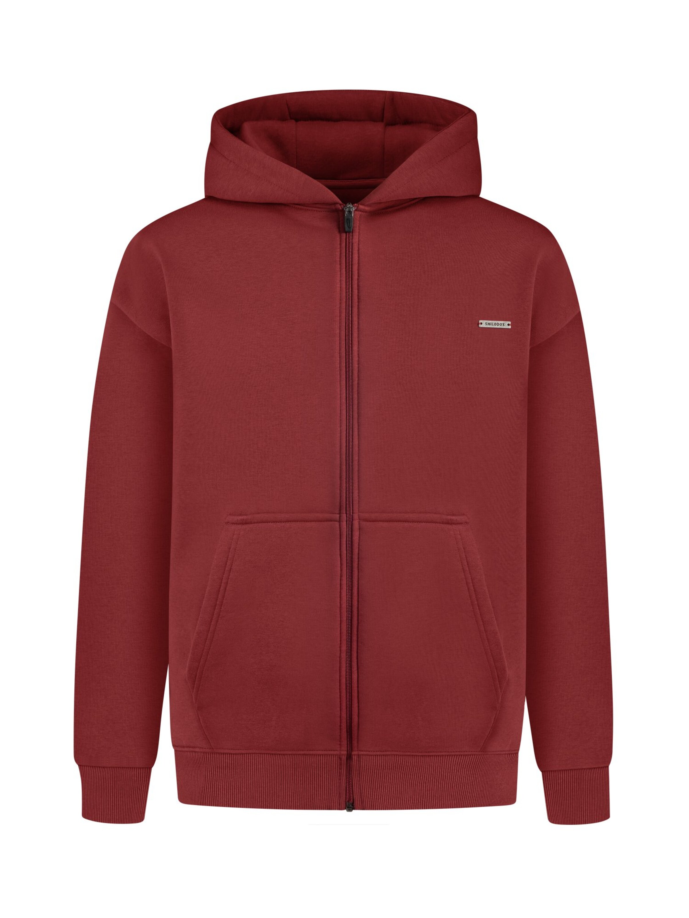 Smilodox Sweat jacket in Red: front