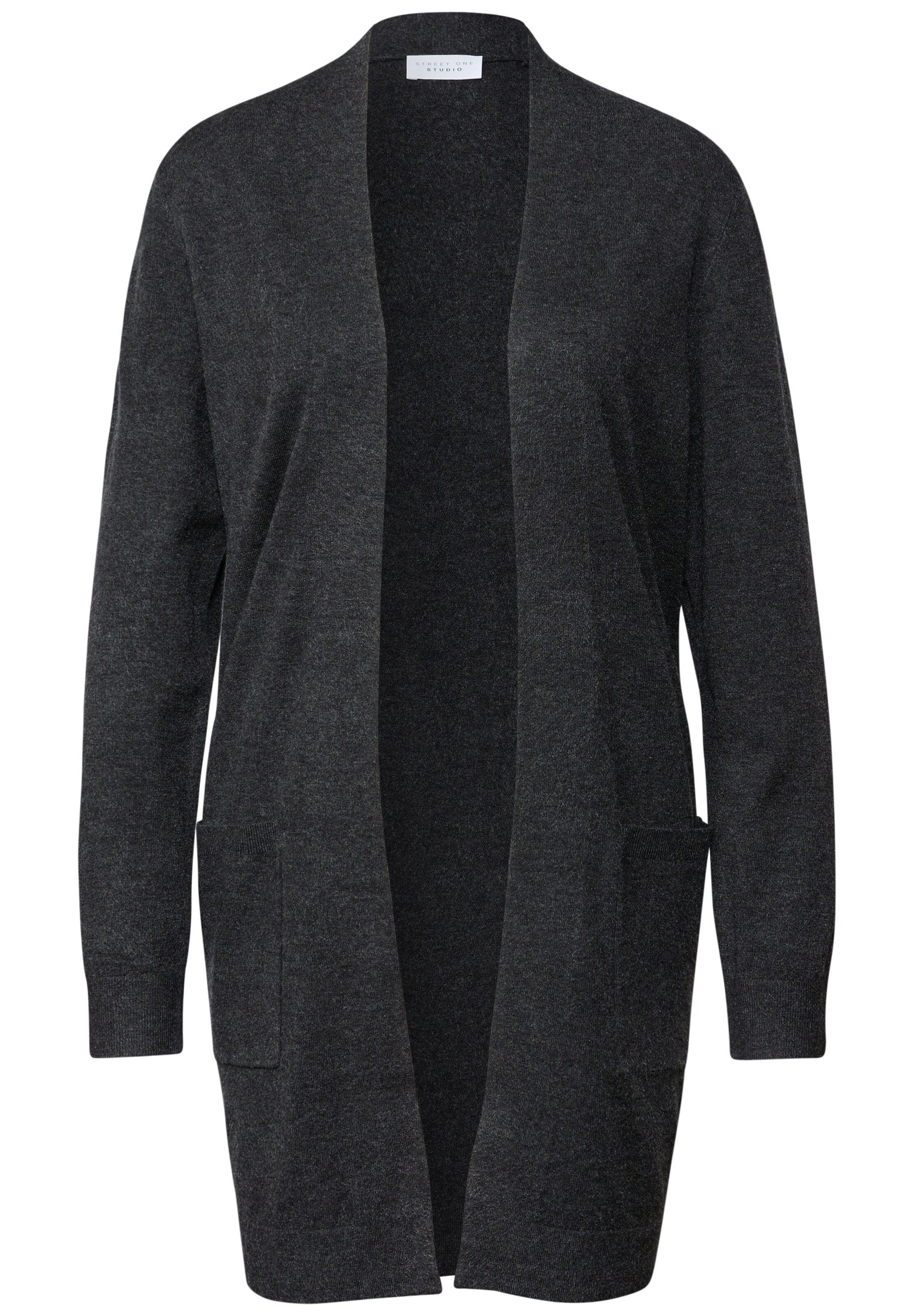 Street One Studio Strickjacke in Grau: Vorderseite
