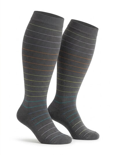 Millo Kniestrümpfe 'Wide Comfort' in 36-41 in dunkelgrau, Produktansicht