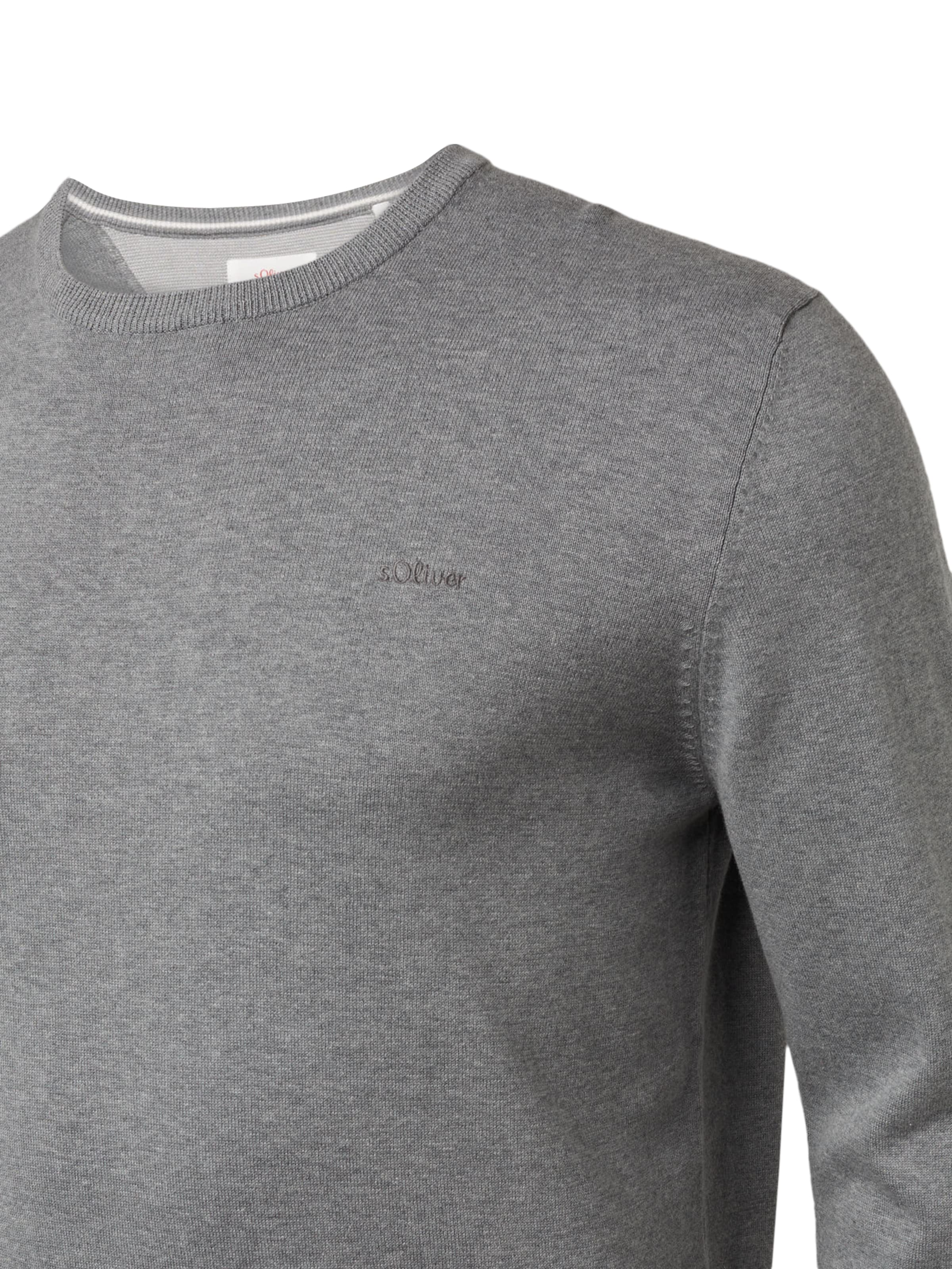 s.Oliver Men Big Sizes Sweater in Grey
