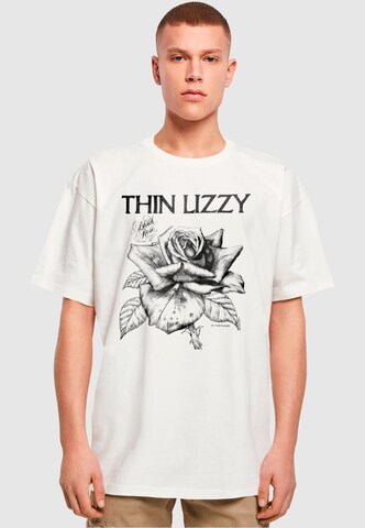 T-Shirt 'Thin Lizzy - Rose' Merchcode en blanc : devant
