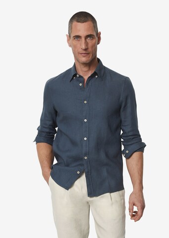 Marc O'Polo Regular fit Button Up Shirt in Blue: front
