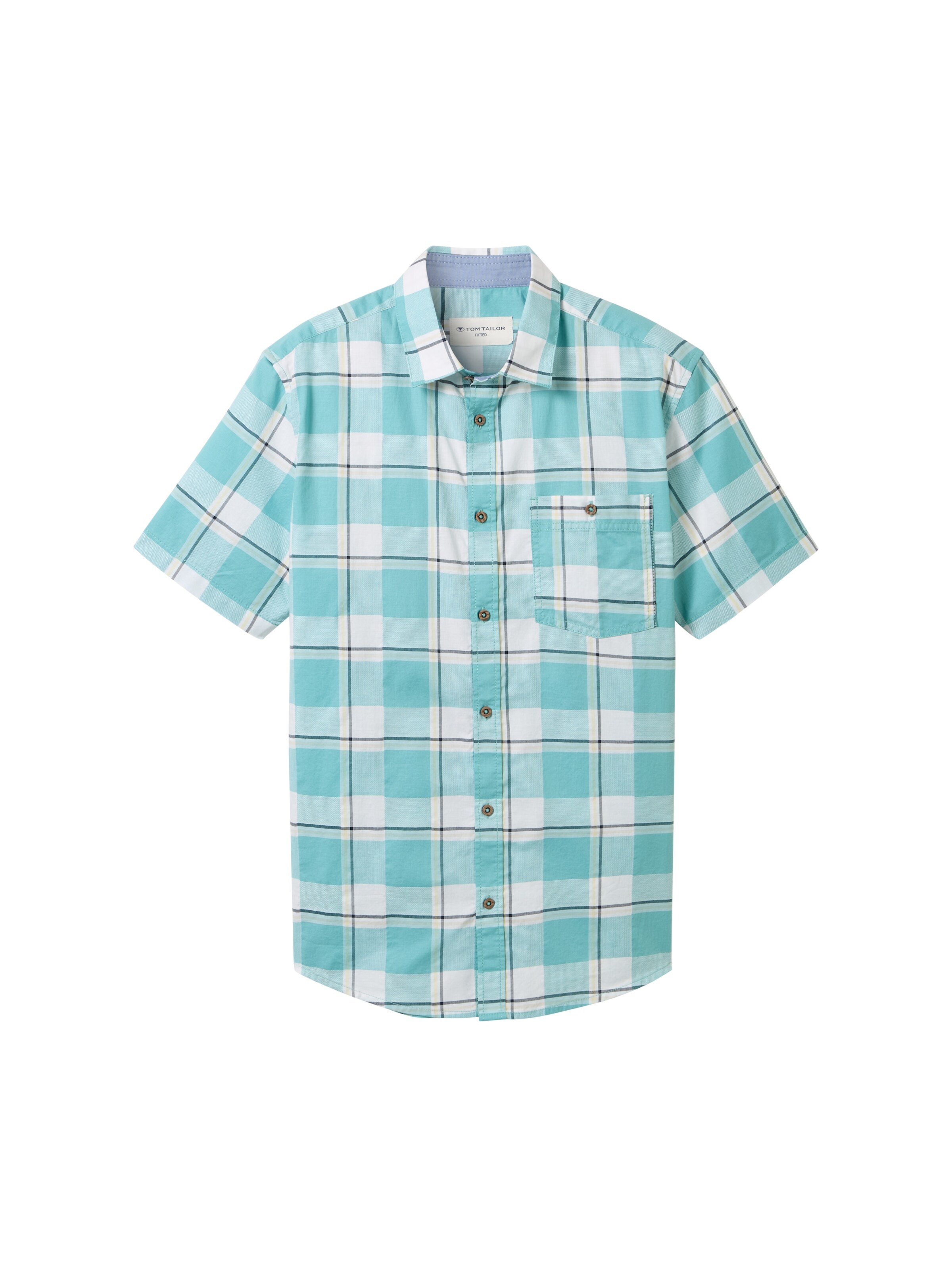 TOM TAILOR Regular fit Button Up Shirt in Blue: front