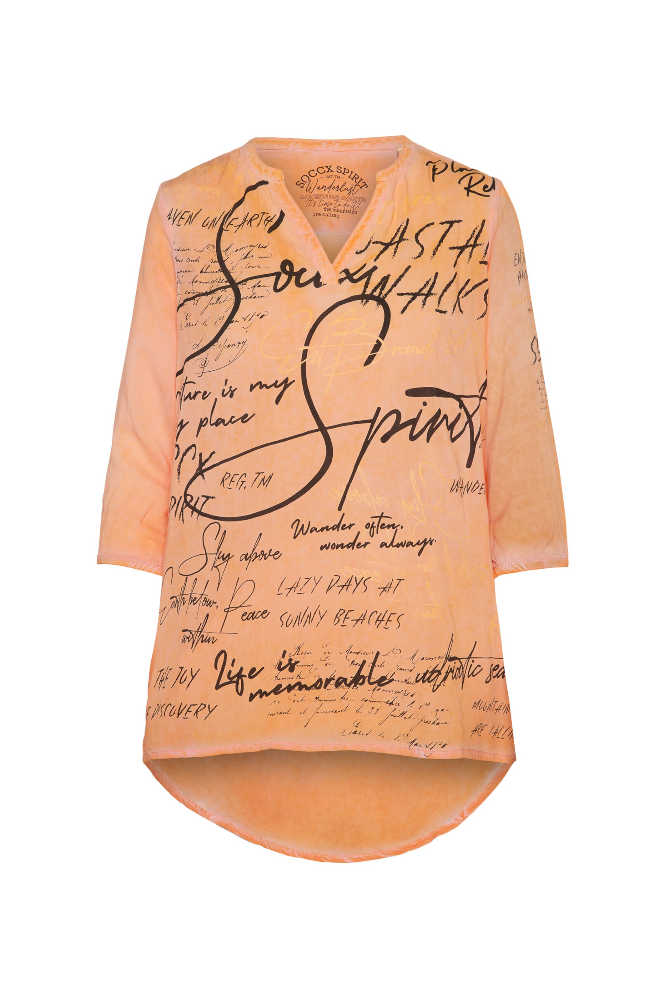 Soccx Tuniek 'Wanderlust' in Oranje: voorkant