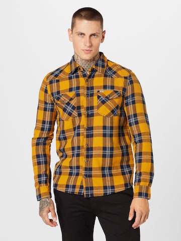 LTB Regular fit Button Up Shirt 'Rohan' in Orange: front