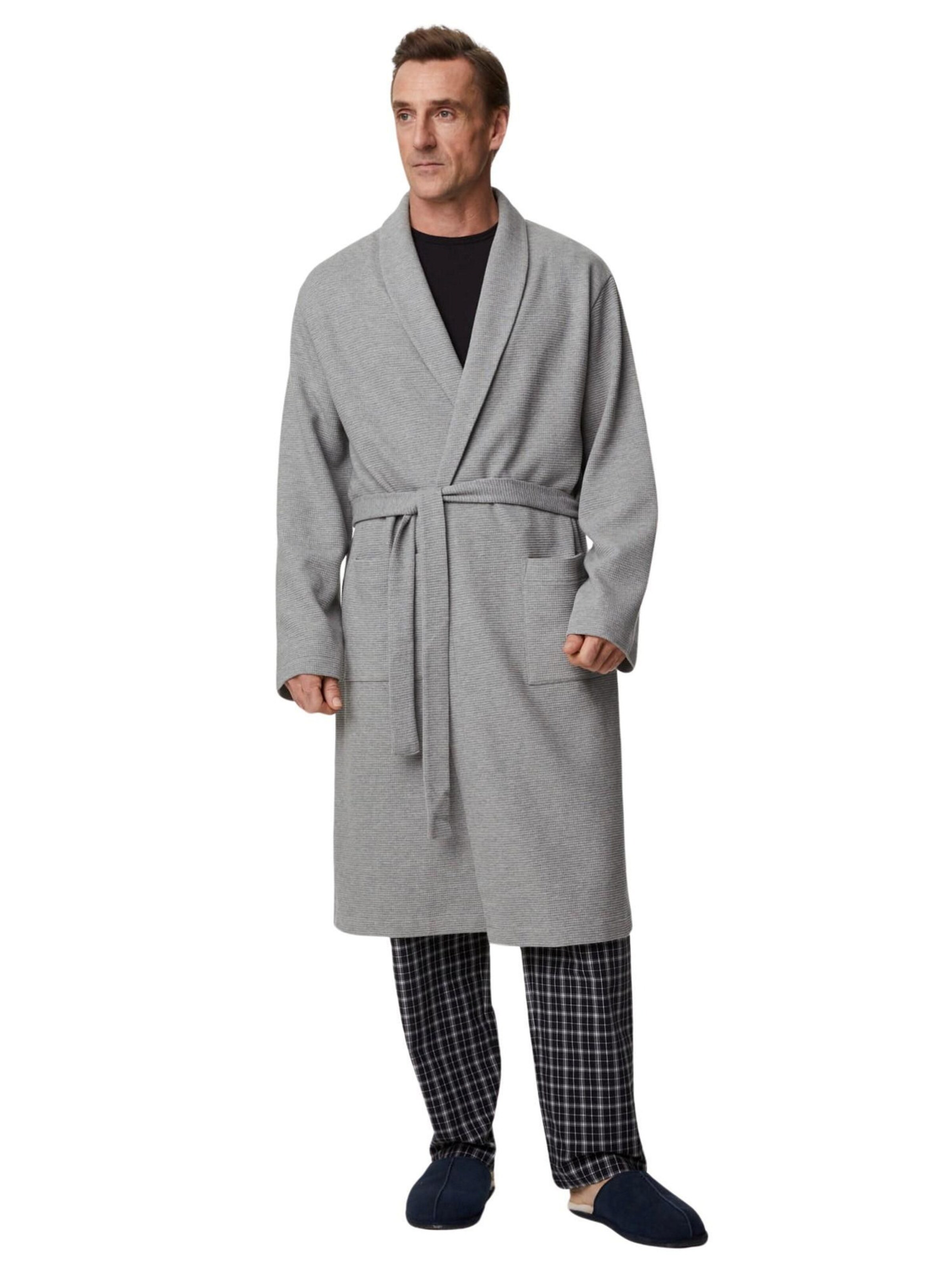 Marks & Spencer Bademantel in Grau