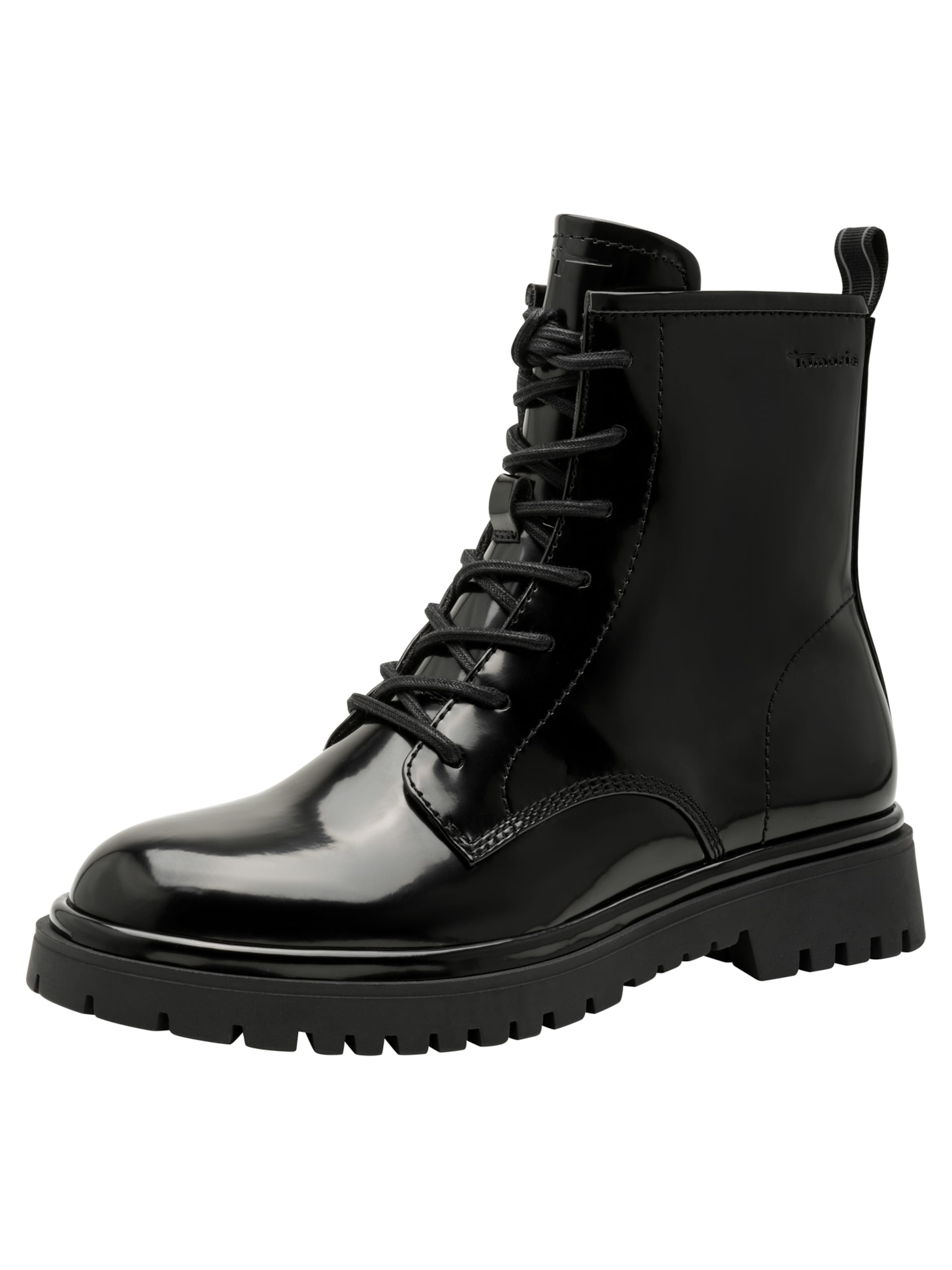 Tamaris Lace-up bootie in Black: front