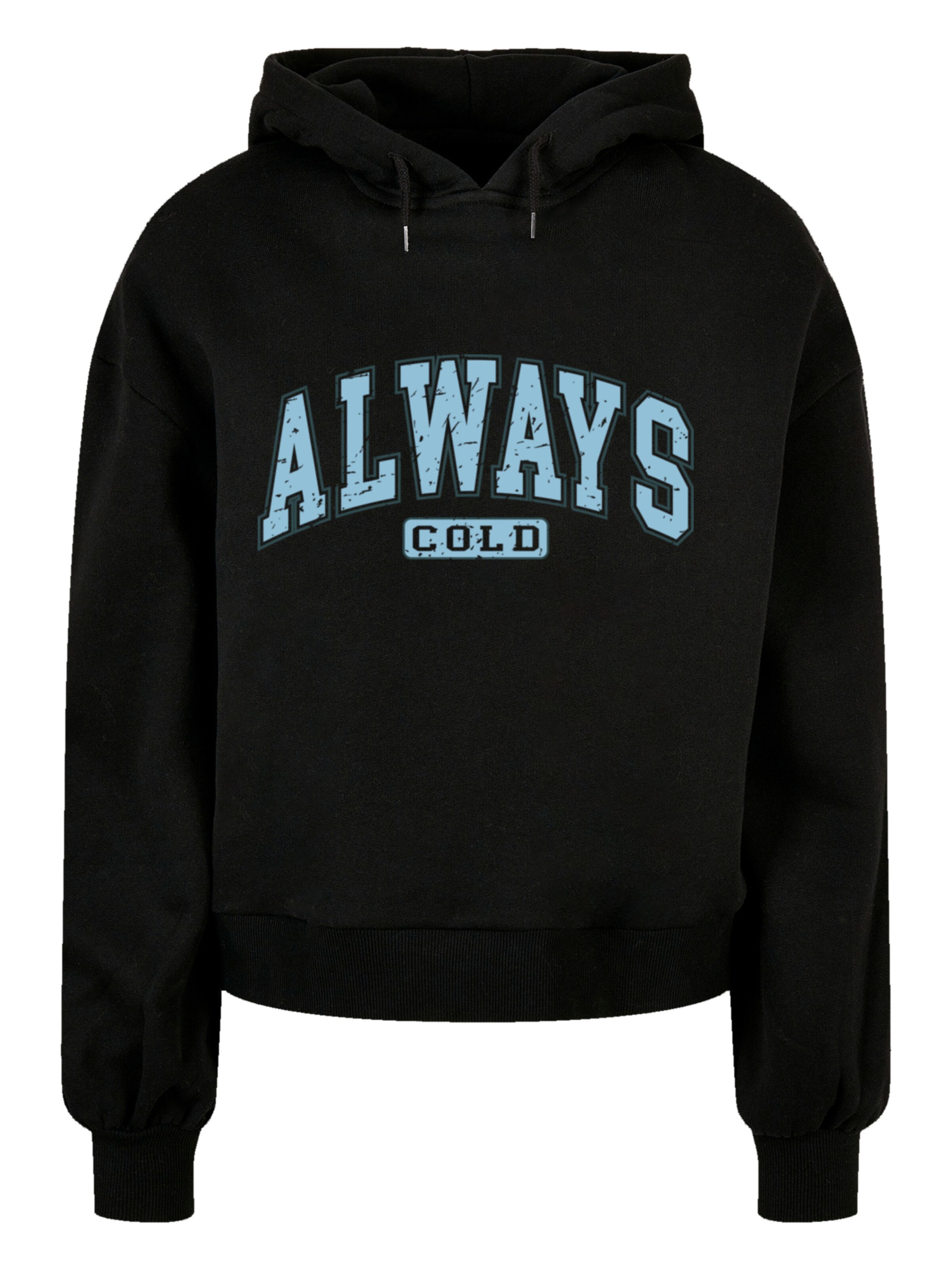 Sweat-shirt 'Always Cold' F4NT4STIC en noir : devant