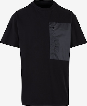 T-Shirt DEF en noir : devant