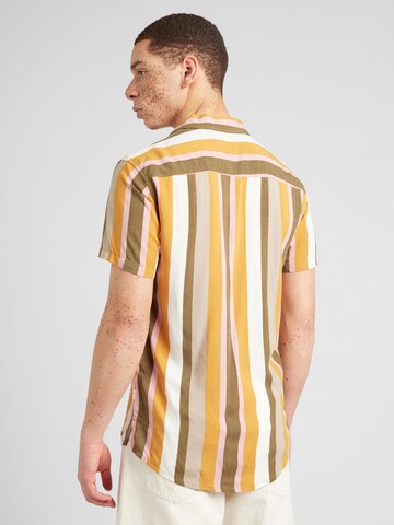 BLEND Regular fit Button Up Shirt in Yellow