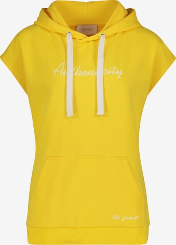 Cartoon Sweatshirt in Yellow: front