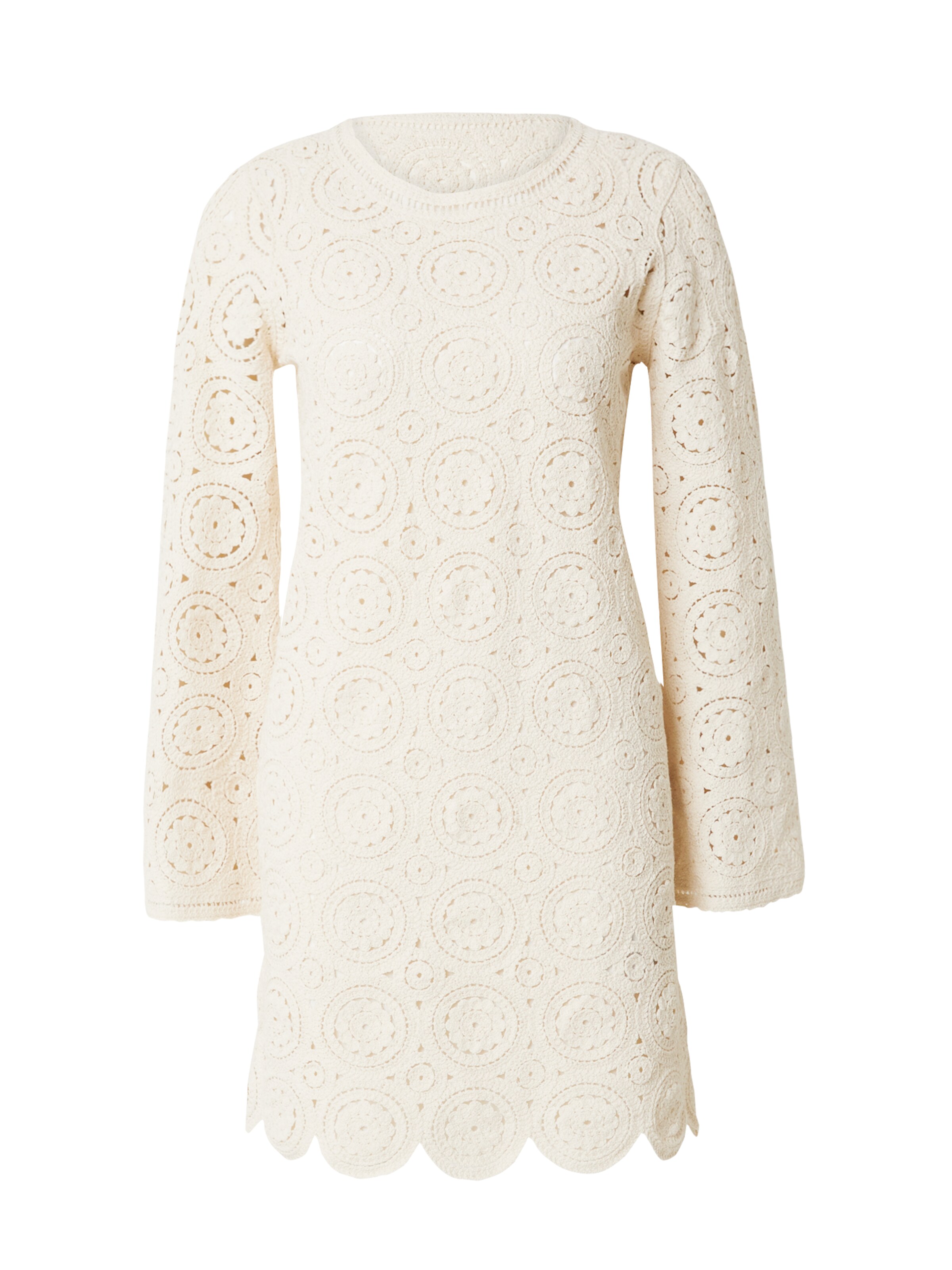 OBJECT Плетена рокля 'RAY' в бежово: отпред