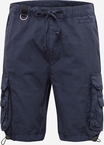 Urban Classics Cargo Pants in Blue: front