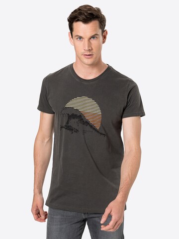 T-Shirt Revolution en gris : devant