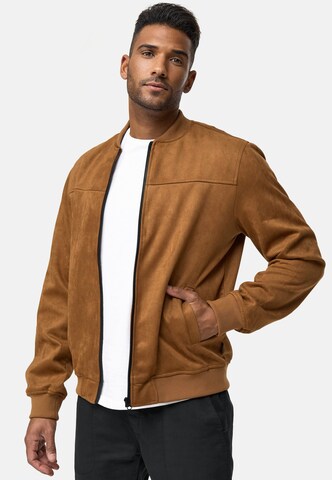 INDICODE JEANS Between-Season Jacket 'Ibon' in Brown