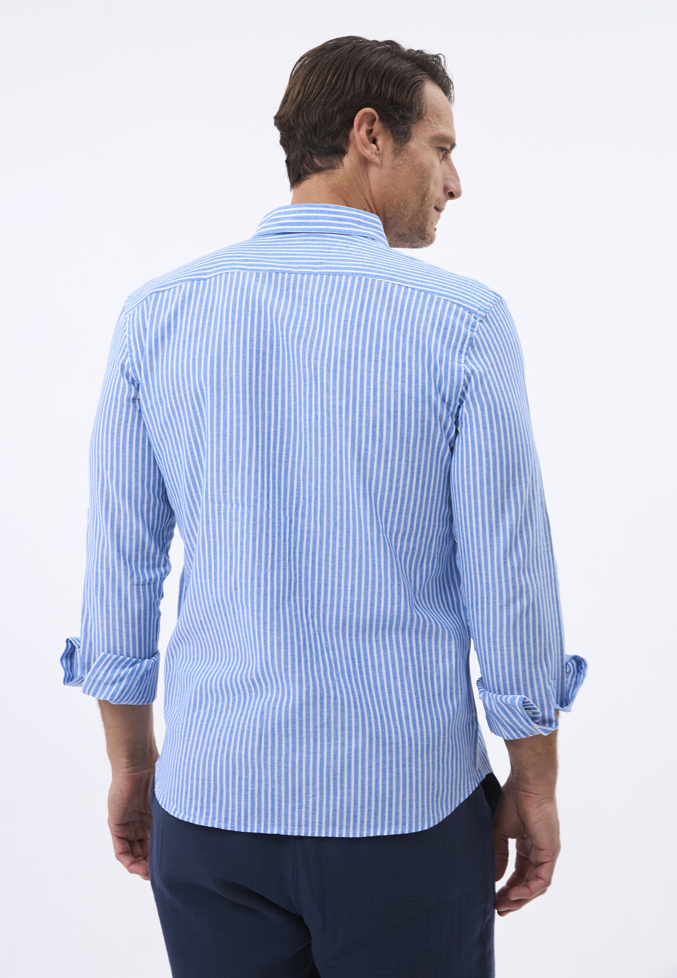 Felix Hardy Regular fit Zakelijk overhemd in Blauw