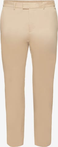 ESPRIT Slimfit Broek in Beige: voorkant