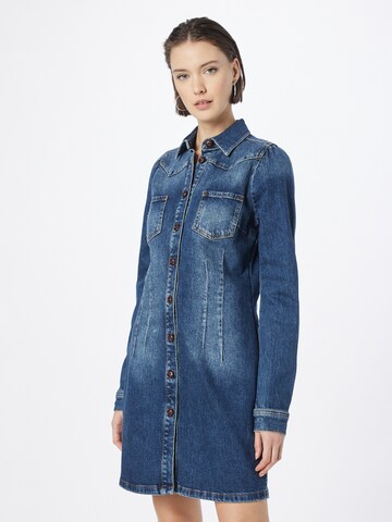 MUSTANG Shirt Dress in Blue: front