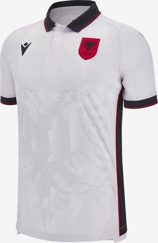 MACRON Performance Shirt 'Albanien 2024 Auswärts' in White: front