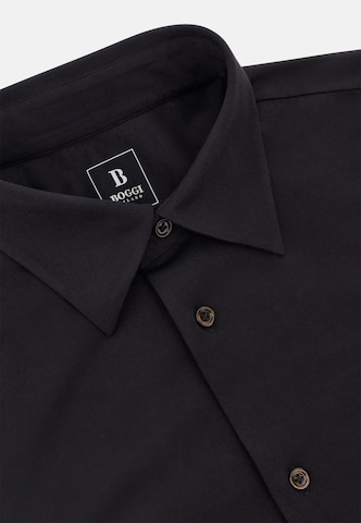 Boggi Milano Regular fit Overhemd in Zwart