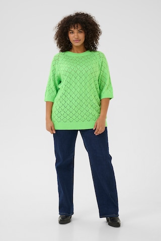 Pull-over 'KCMika' KAFFE CURVE en vert
