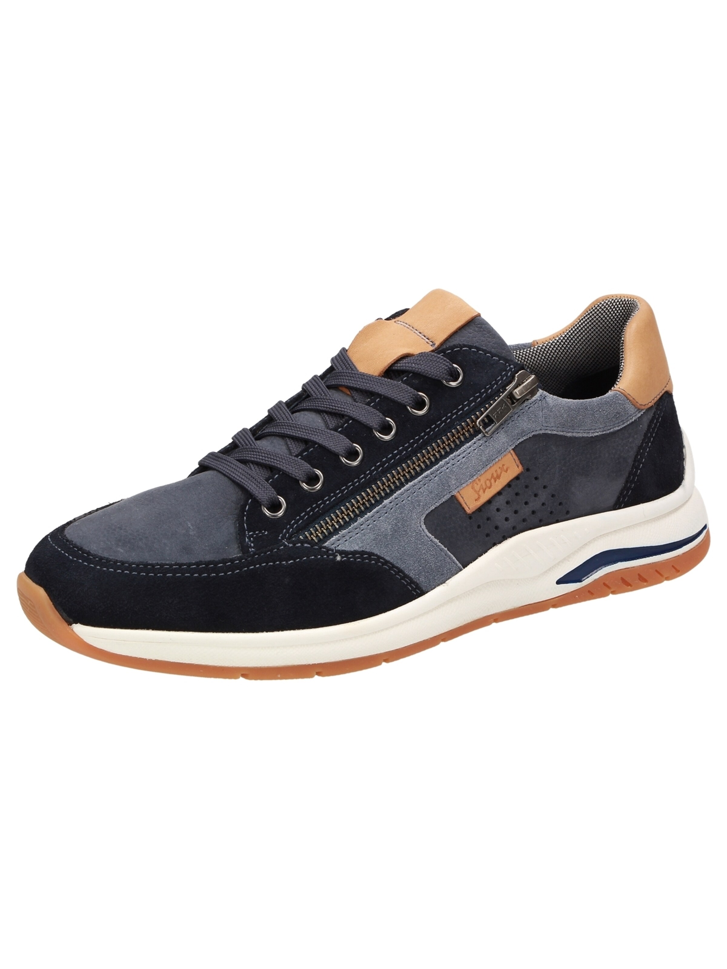 SIOUX Sneakers laag 'Turibio' in Blauw: voorkant