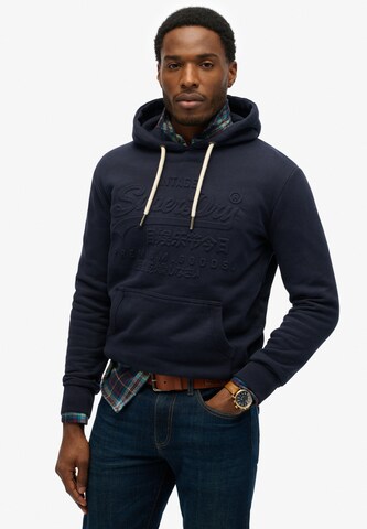 Superdry Sweatshirt in Blue: front