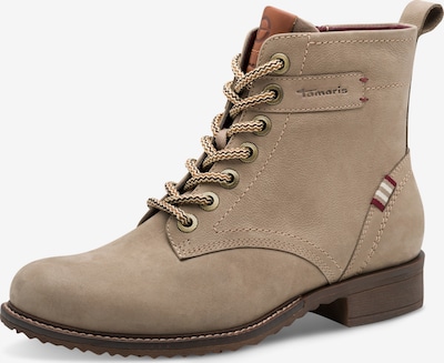 Tamaris Šněrovací kozačky - šedobéžová / krvavě červená / bílá, Produkt