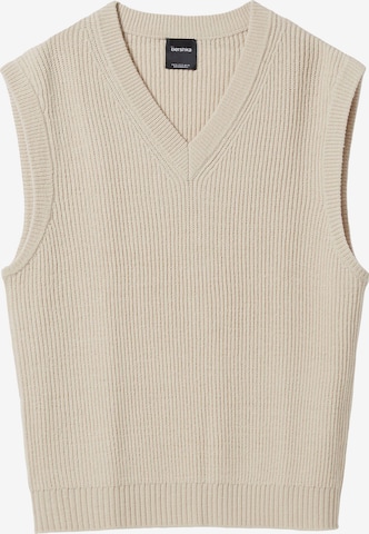 Bershka Slipover in Beige: front