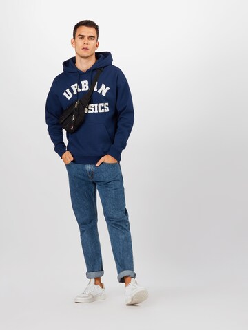 Urban Classics Regular Fit Sweatshirt in Blau