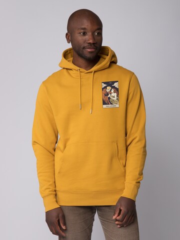 Watapparel Sweatshirt ' Tarot The Lovers ' in Geel: voorkant