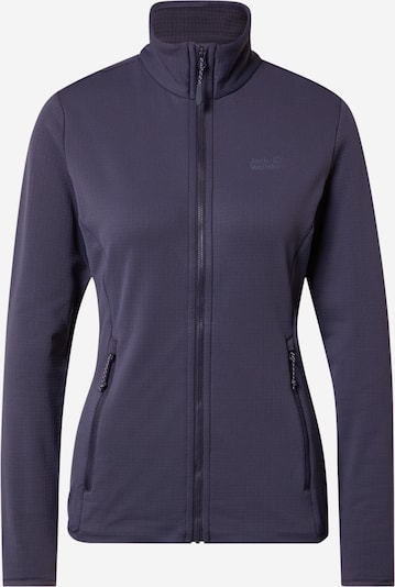 JACK WOLFSKIN Fritidsfleecejakke 'Peak Grid' i koksgrå, Produktvisning