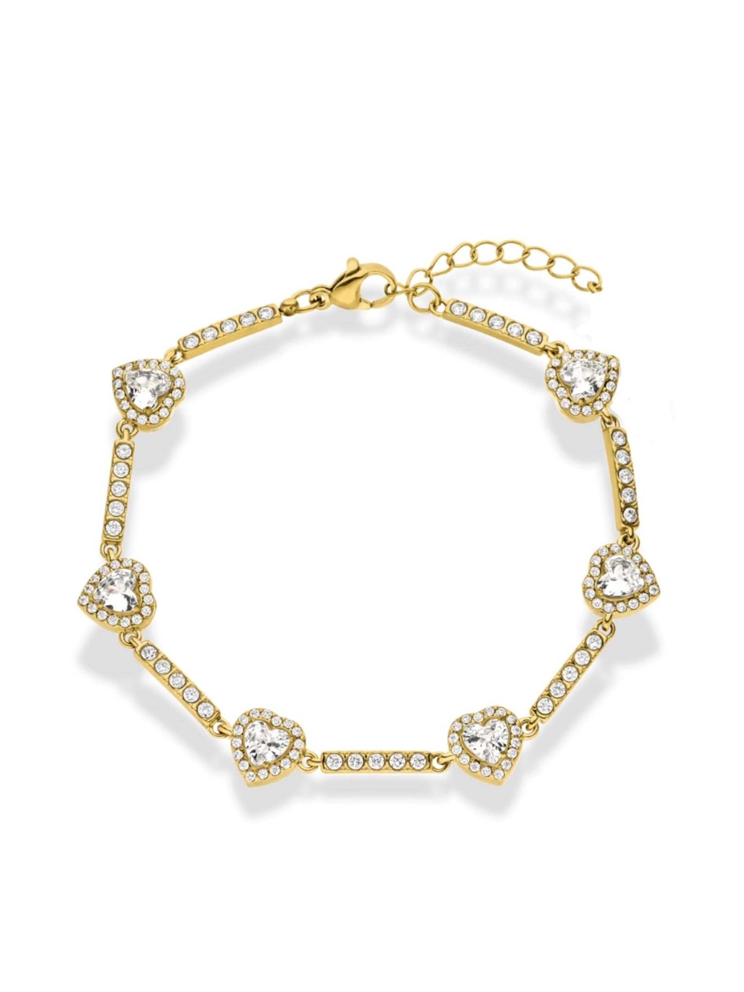 Bracelet 'LUCIENNE' Cala Rose en or : devant
