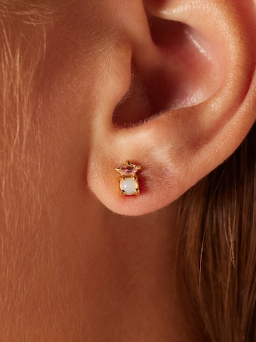 Lucardi Earrings 'Bali' in Gold: front