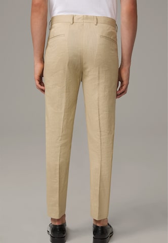 Coupe slim Pantalon à plis STRELLSON en beige