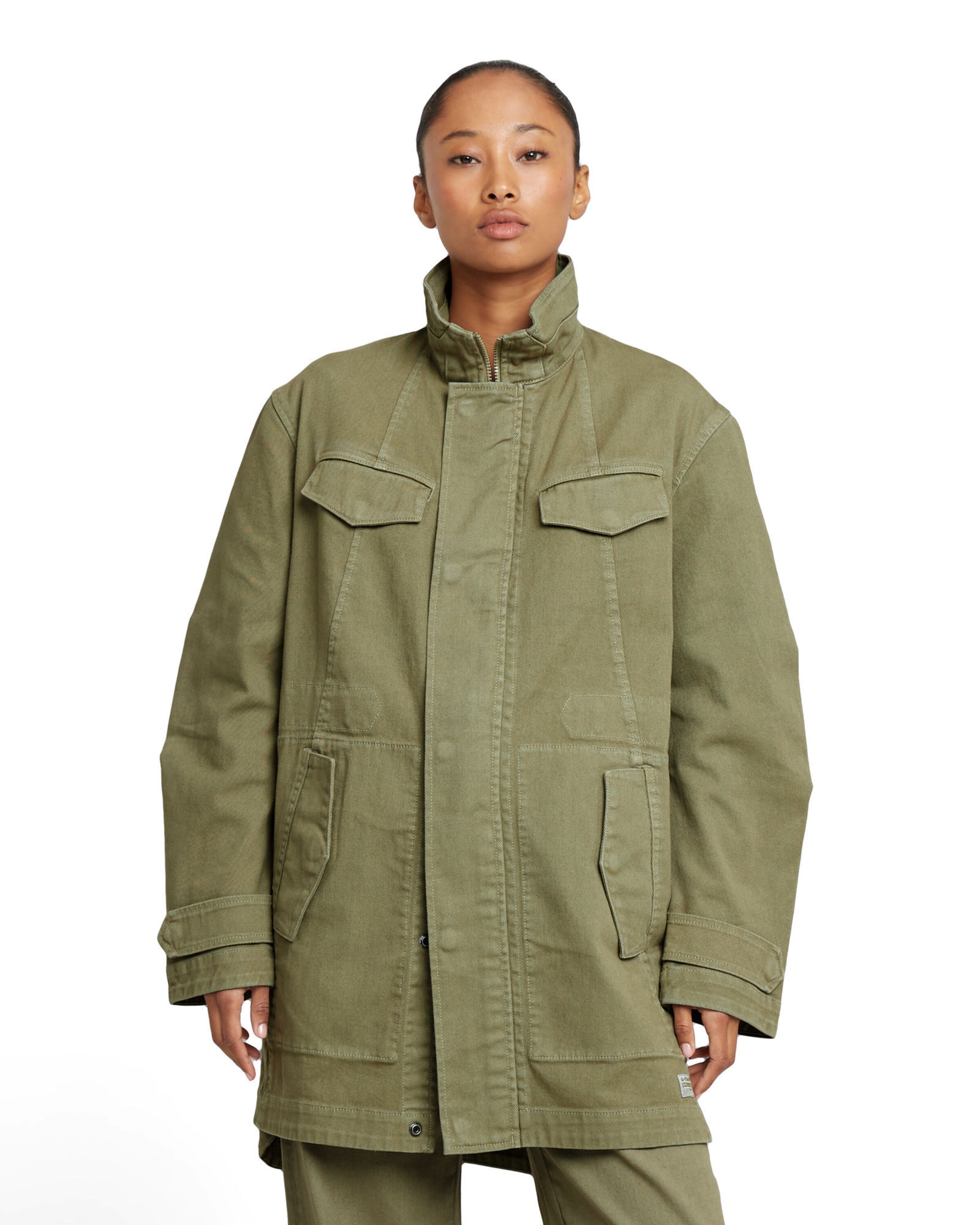 G-STAR Übergangsparka in Grün: Vorderseite