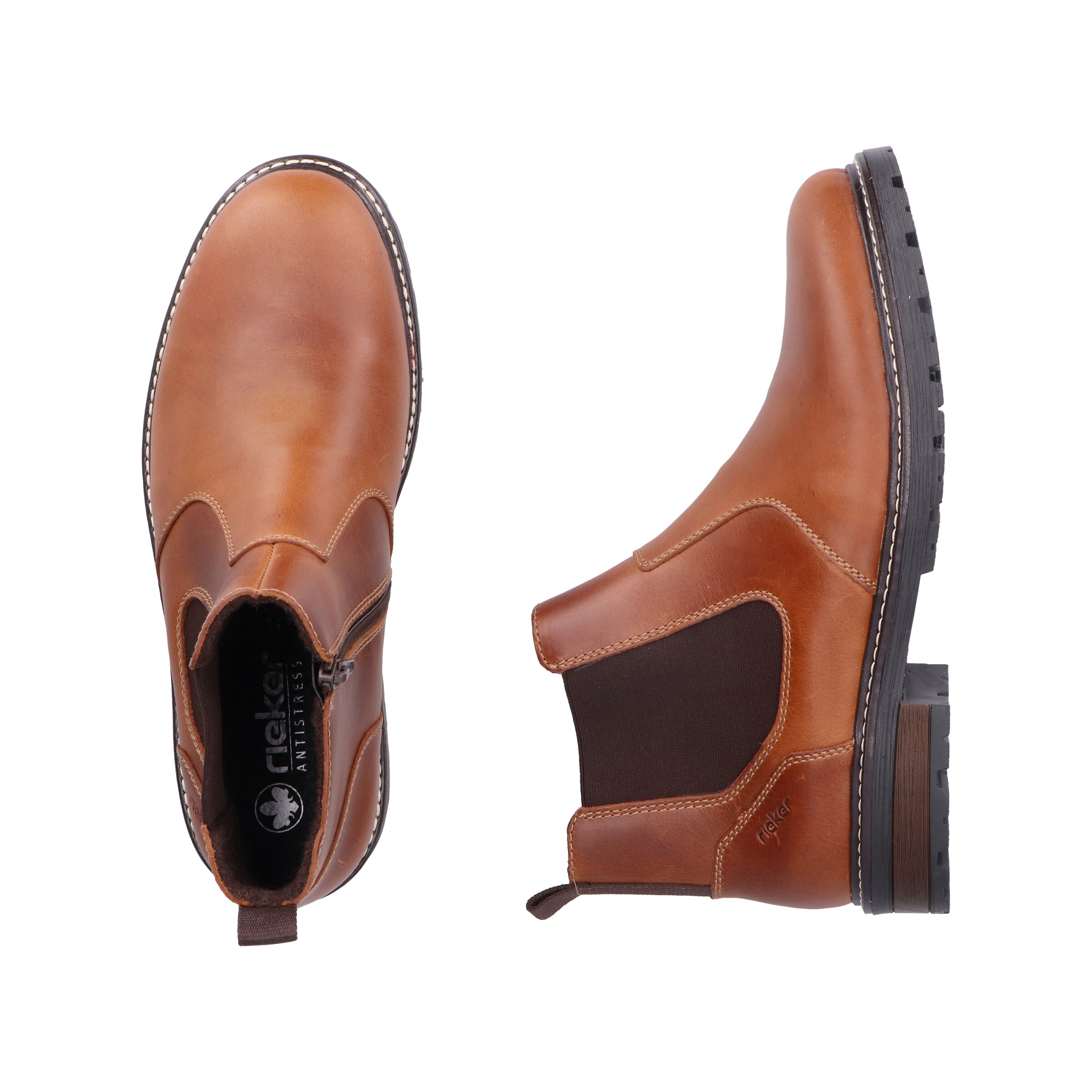 Chelsea Boots Rieker en marron