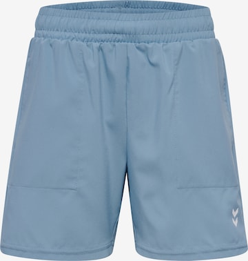 Hummel Loose fit Workout Pants 'Pulse' in Blue: front